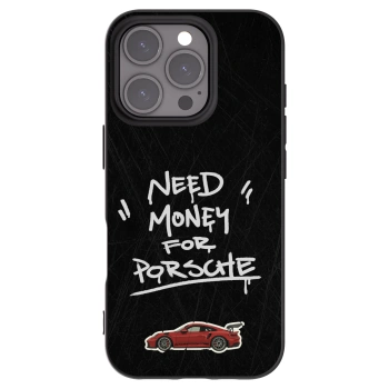 Picasee Μαύρη θήκη σιλικόνης για Apple iPhone 16 Pro - Dark Racer