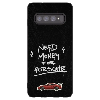 Picasee Μαύρη θήκη σιλικόνης για Samsung Galaxy S10 G973 - Dark Racer