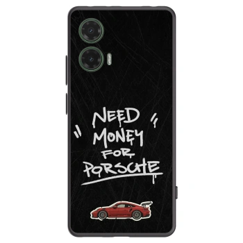 Picasee Μαύρη θήκη σιλικόνης για Motorola Moto G35 5G - Dark Racer