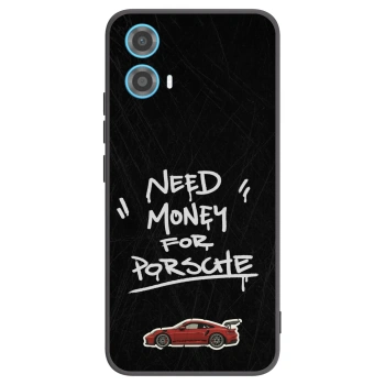 Picasee Μαύρη θήκη σιλικόνης για Motorola Moto G34 5G - Dark Racer