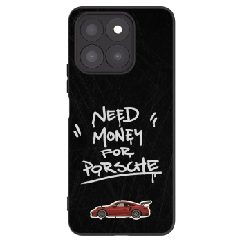 Picasee Μαύρη θήκη σιλικόνης για Honor X8c - Dark Racer