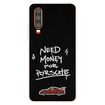 Picasee διαφανής θήκη σιλικόνης Huawei P30 - Dark Racer