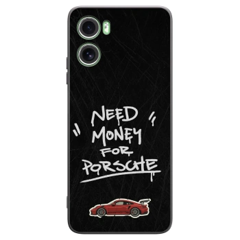 Picasee Μαύρη θήκη σιλικόνης για Motorola Moto G06 - Dark Racer