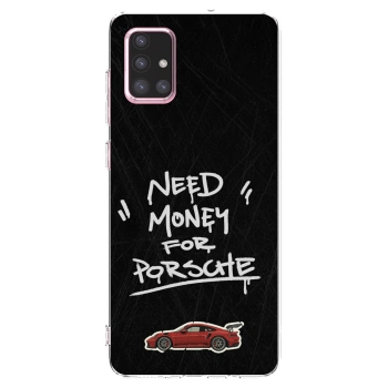 Picasee διαφανής θήκη σιλικόνης Samsung Galaxy A71 A715F - Dark Racer