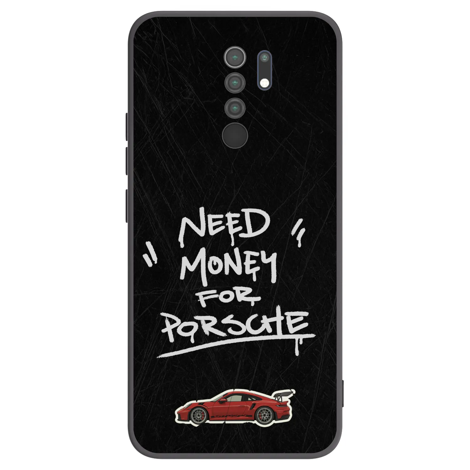 Picasee Μαύρη θήκη σιλικόνης για Xiaomi Redmi 9 - Dark Racer