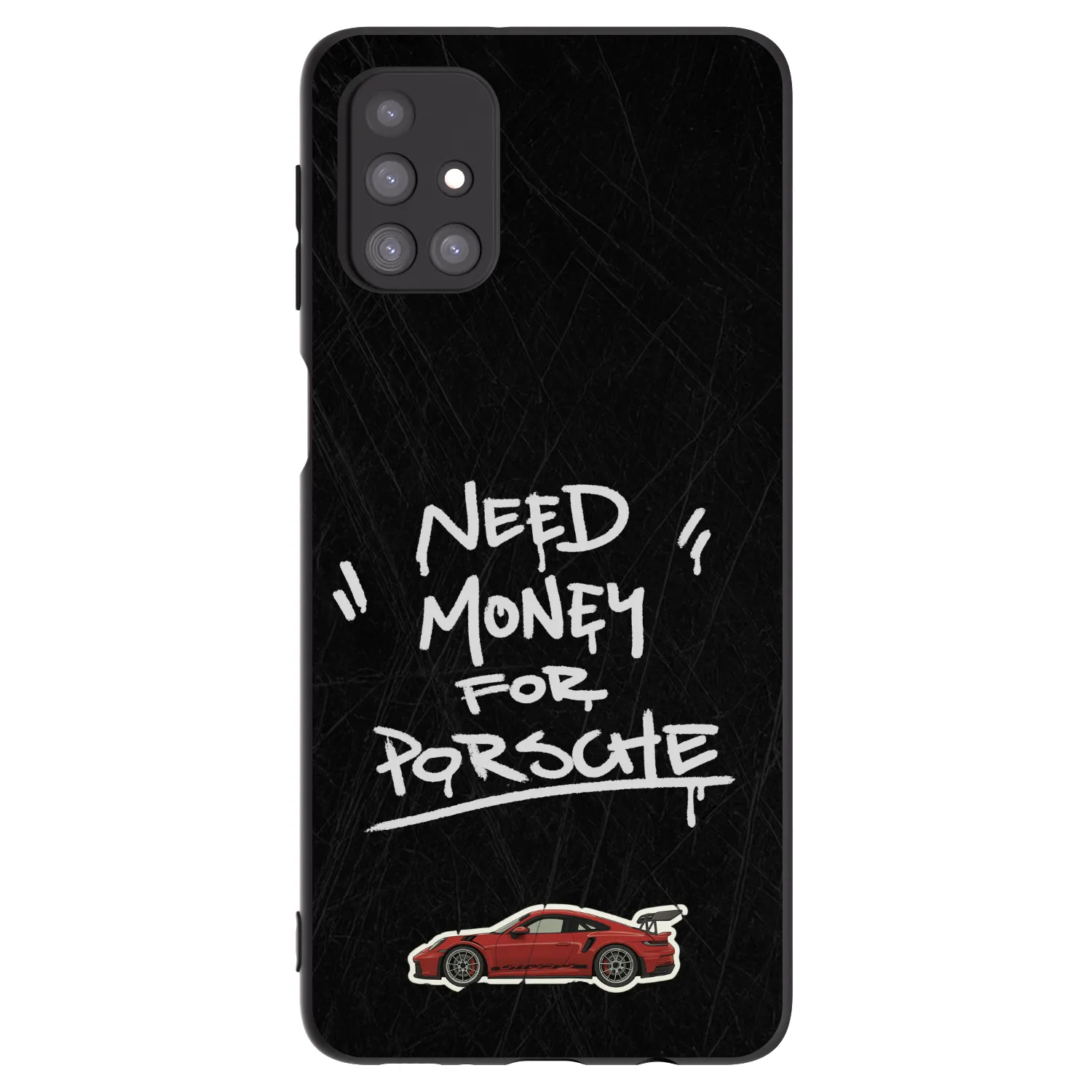 Picasee Μαύρη θήκη σιλικόνης για Samsung Galaxy M31s - Dark Racer