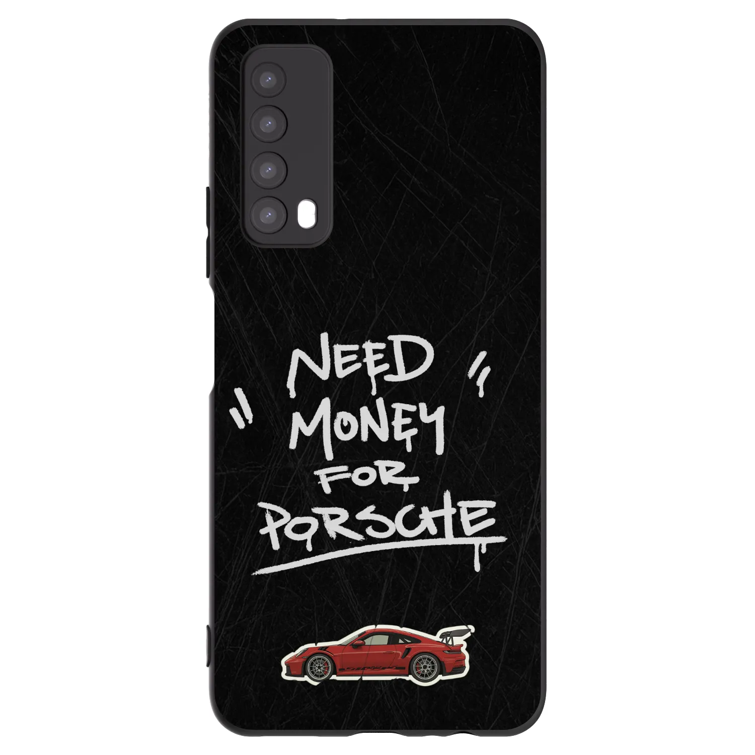 Picasee Μαύρη θήκη σιλικόνης για Huawei P Smart 2021 - Dark Racer