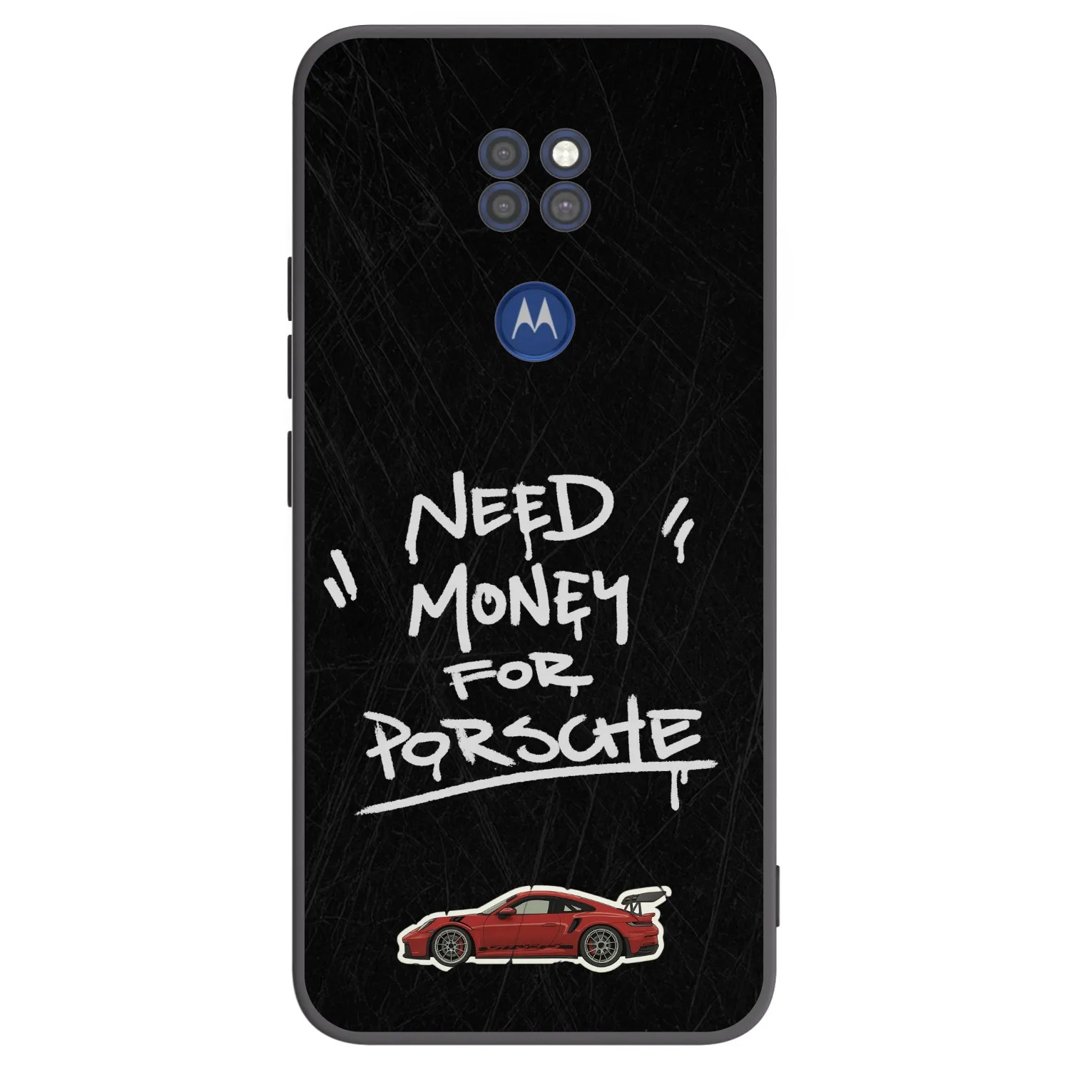 Picasee Μαύρη θήκη σιλικόνης για Motorola Moto G9 Play - Dark Racer