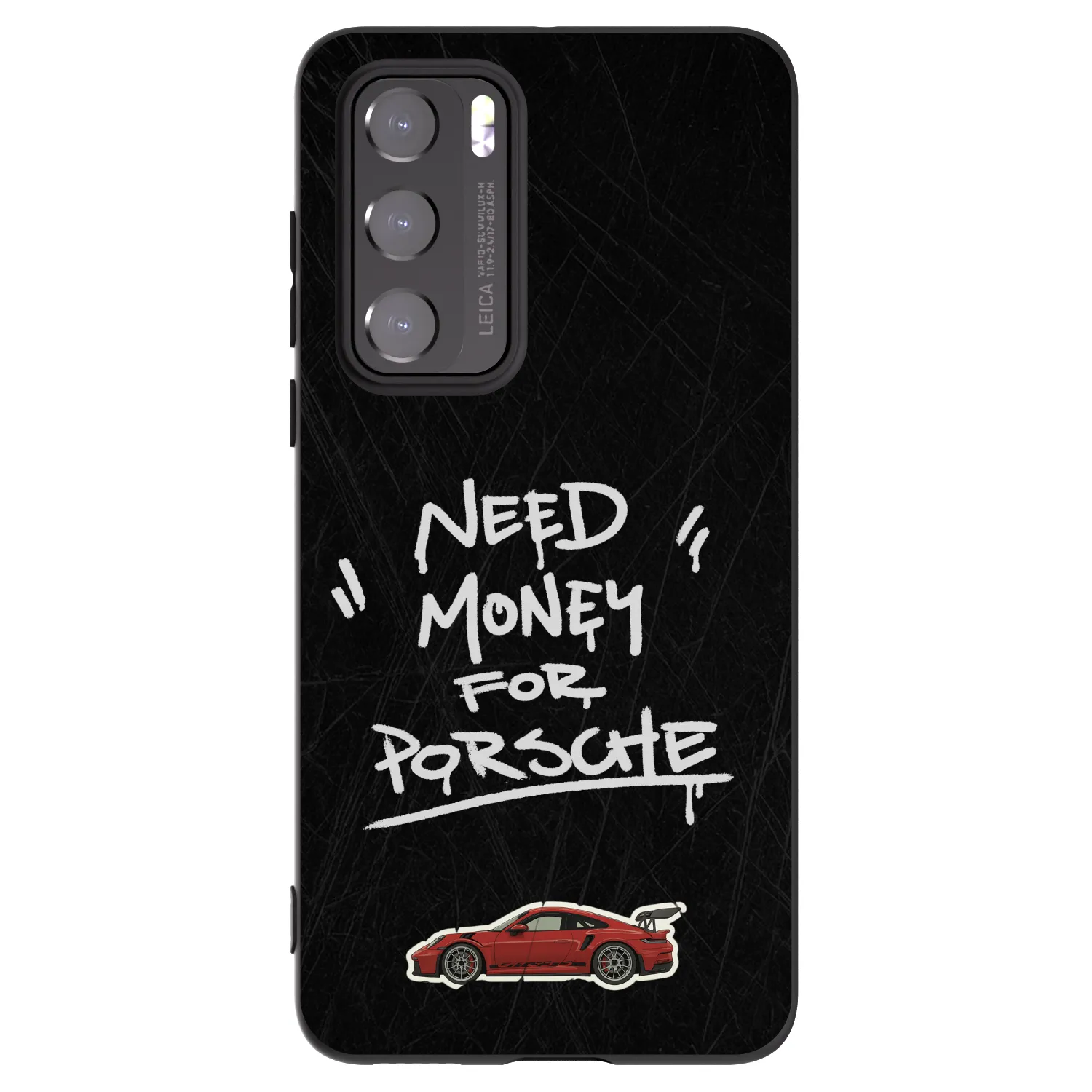 Picasee Μαύρη θήκη σιλικόνης για Huawei P40 - Dark Racer