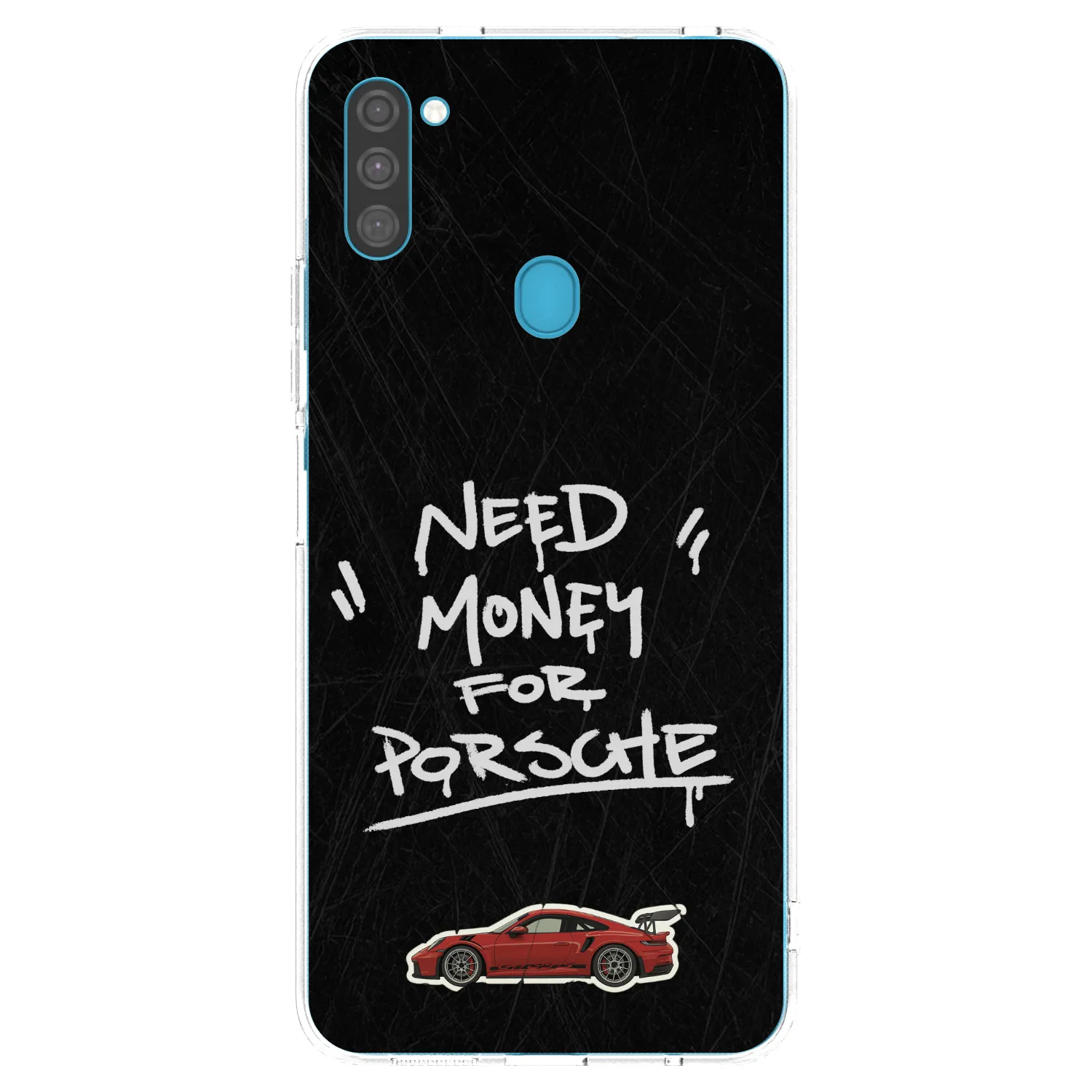 Picasee διαφανής θήκη σιλικόνης Samsung Galaxy M11 - Dark Racer