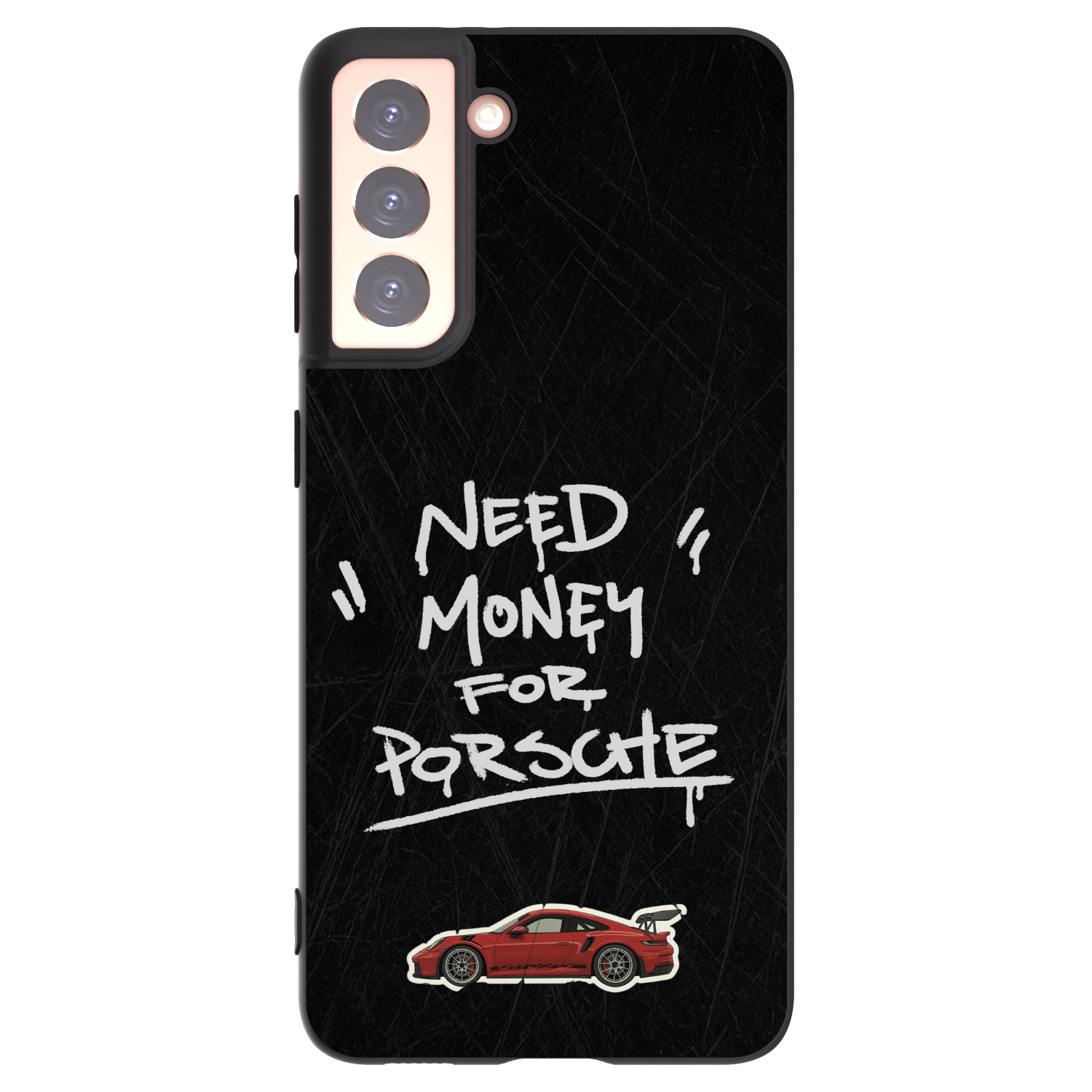 Picasee Μαύρη θήκη σιλικόνης για Samsung Galaxy S21 5G G991B - Dark Racer