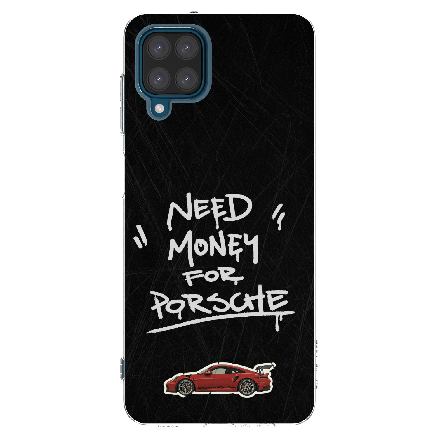 Picasee διαφανής θήκη σιλικόνης Samsung Galaxy A12 A125F - Dark Racer