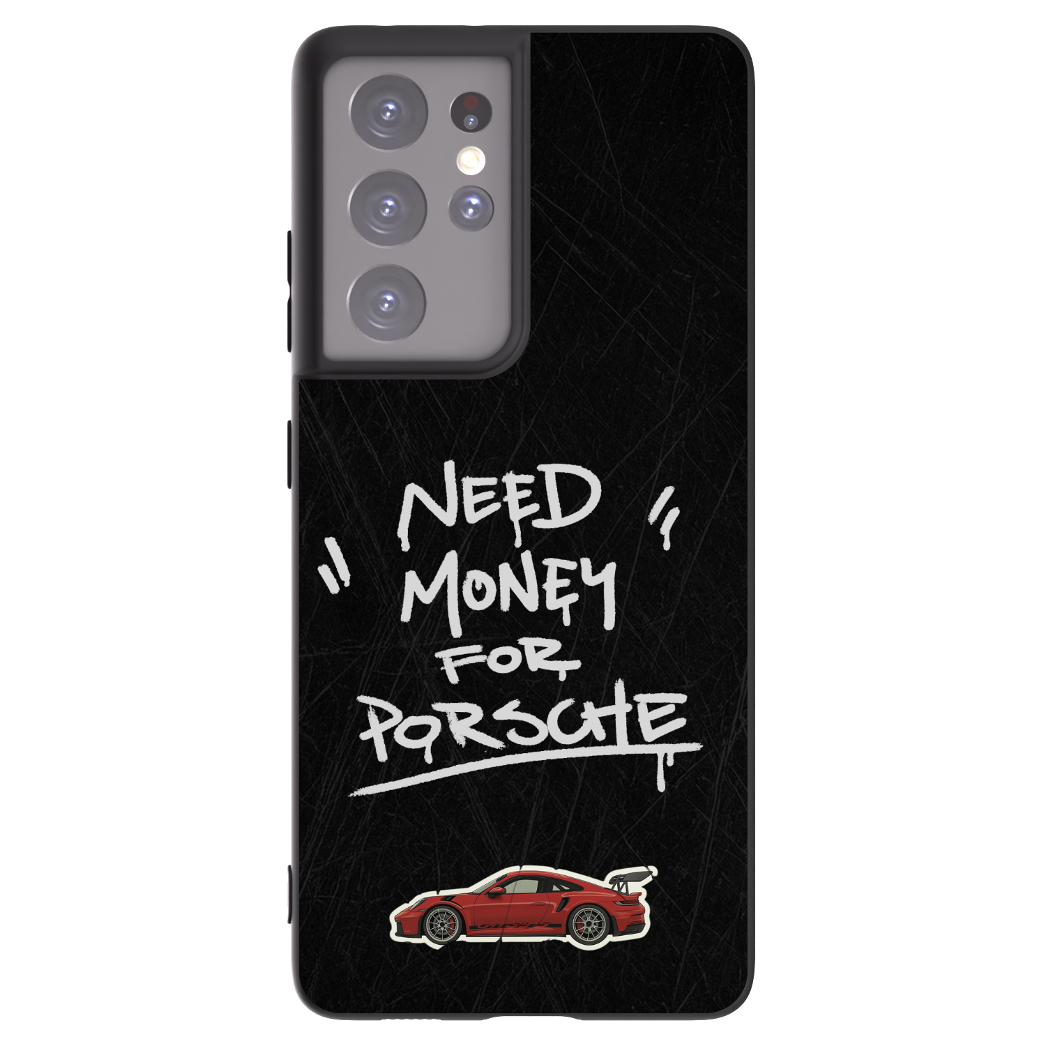 Picasee Μαύρη θήκη σιλικόνης για Samsung Galaxy S21 Ultra 5G G998B - Dark Racer
