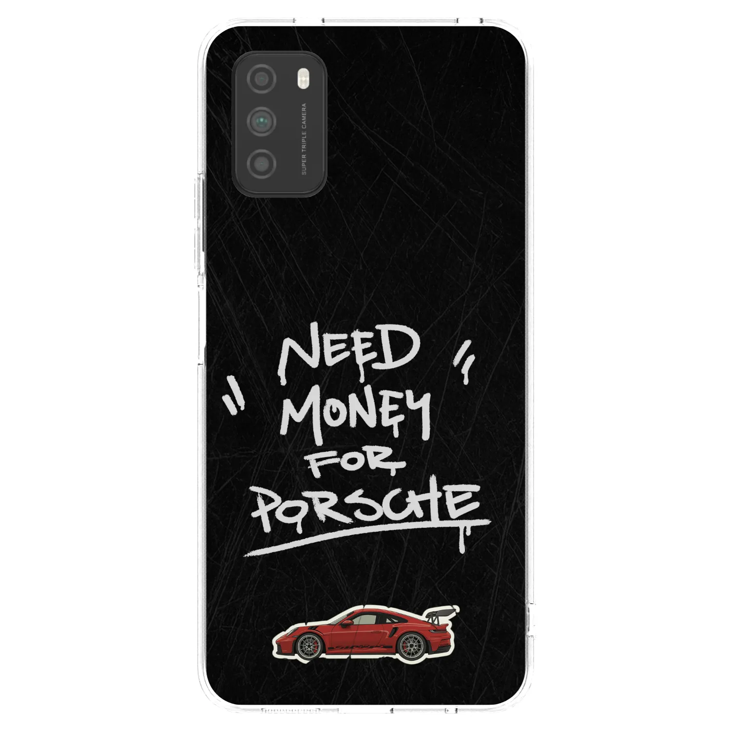 Picasee διαφανής θήκη σιλικόνης Xiaomi Poco M3 - Dark Racer