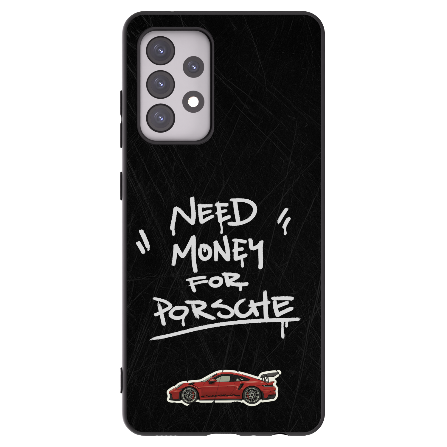 Picasee Μαύρη θήκη σιλικόνης για Samsung Galaxy A52 5G A525F - Dark Racer