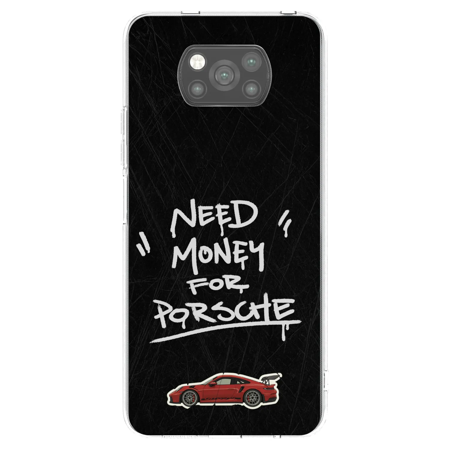 Picasee Μαύρη θήκη σιλικόνης για Xiaomi Poco X3 Pro - Dark Racer