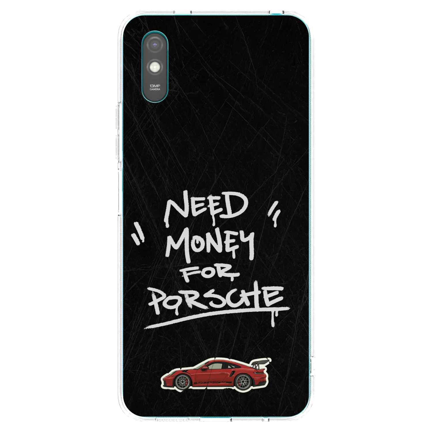 Picasee διαφανής θήκη σιλικόνης Xiaomi Redmi 9AT - Dark Racer