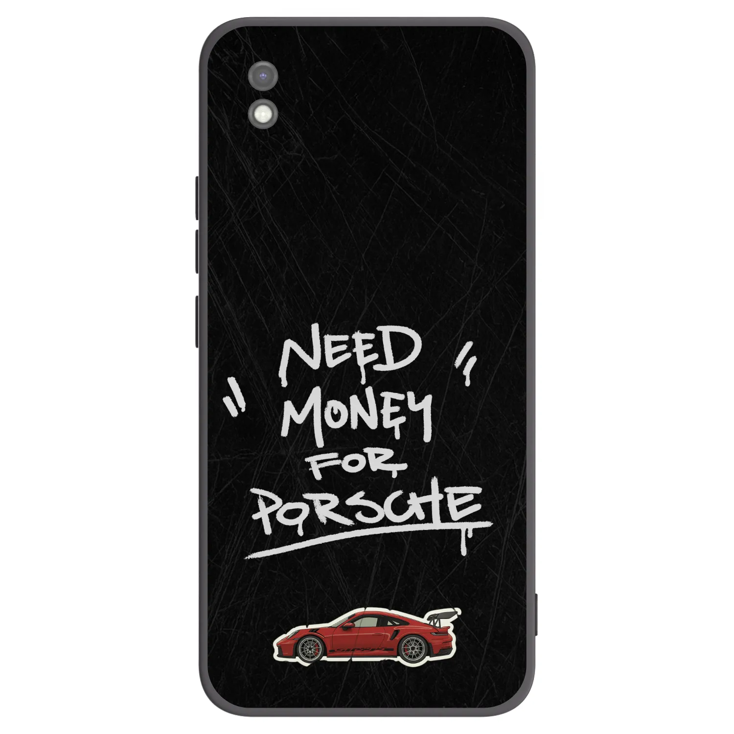 Picasee Μαύρη θήκη σιλικόνης για Xiaomi Redmi 9AT - Dark Racer