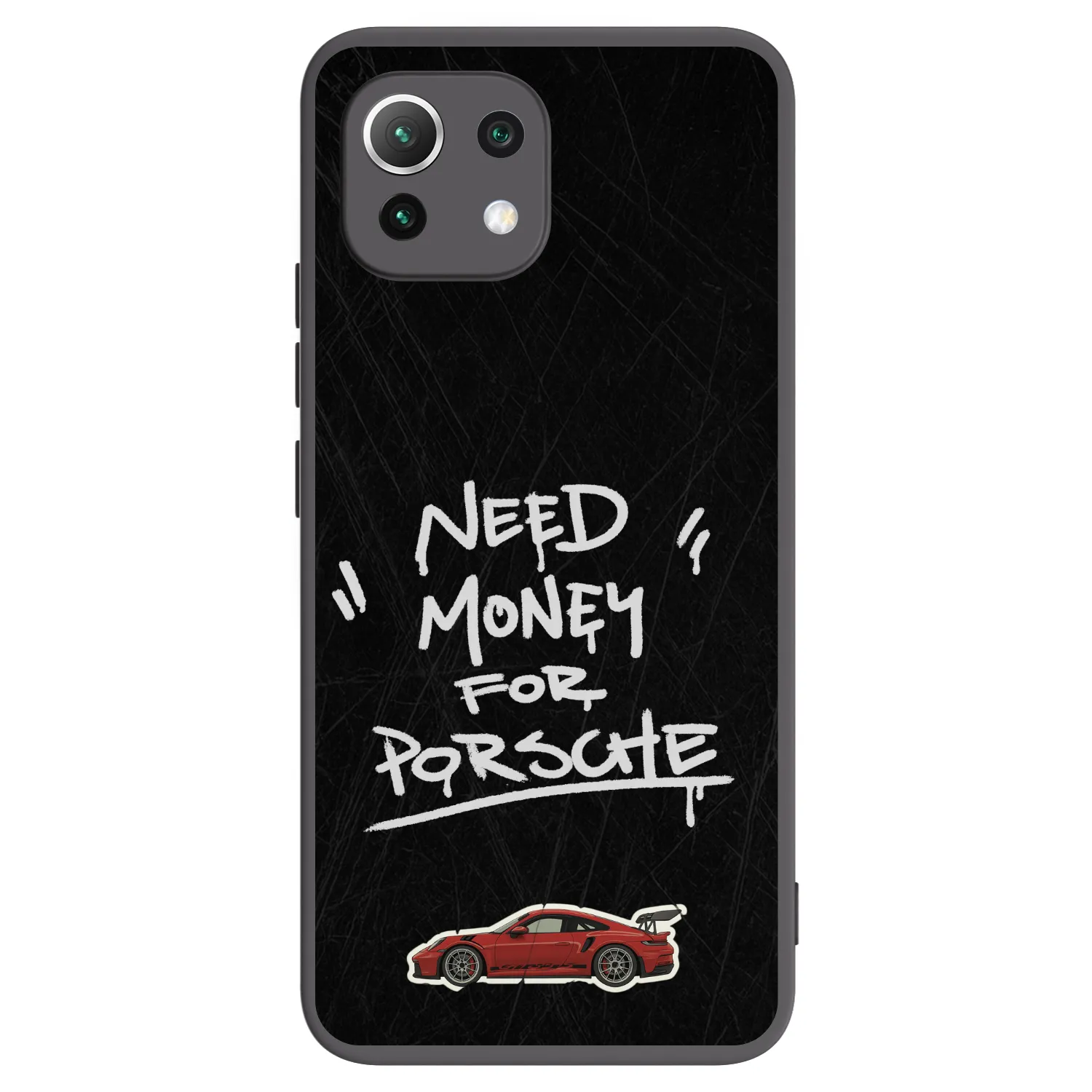 Picasee Μαύρη θήκη σιλικόνης για Xiaomi Mi 11 Lite - Dark Racer