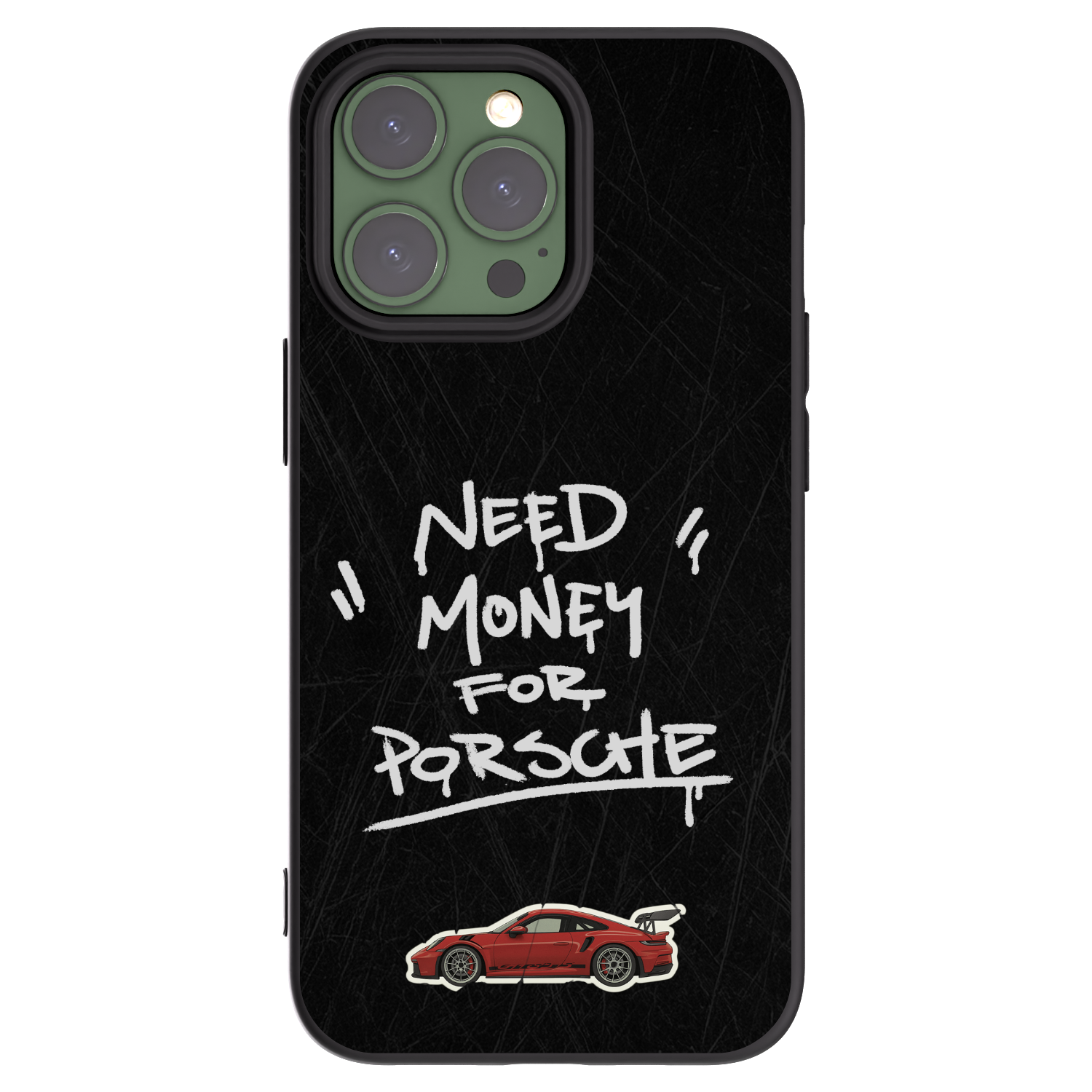 Picasee Μαύρη θήκη σιλικόνης για Apple iPhone 13 Pro - Dark Racer
