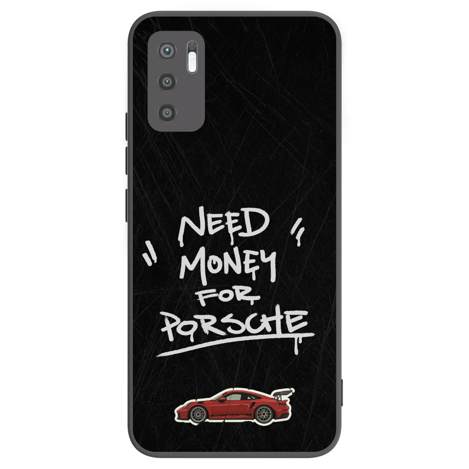 Picasee Μαύρη θήκη σιλικόνης για Xiaomi Redmi Note 10 5G - Dark Racer