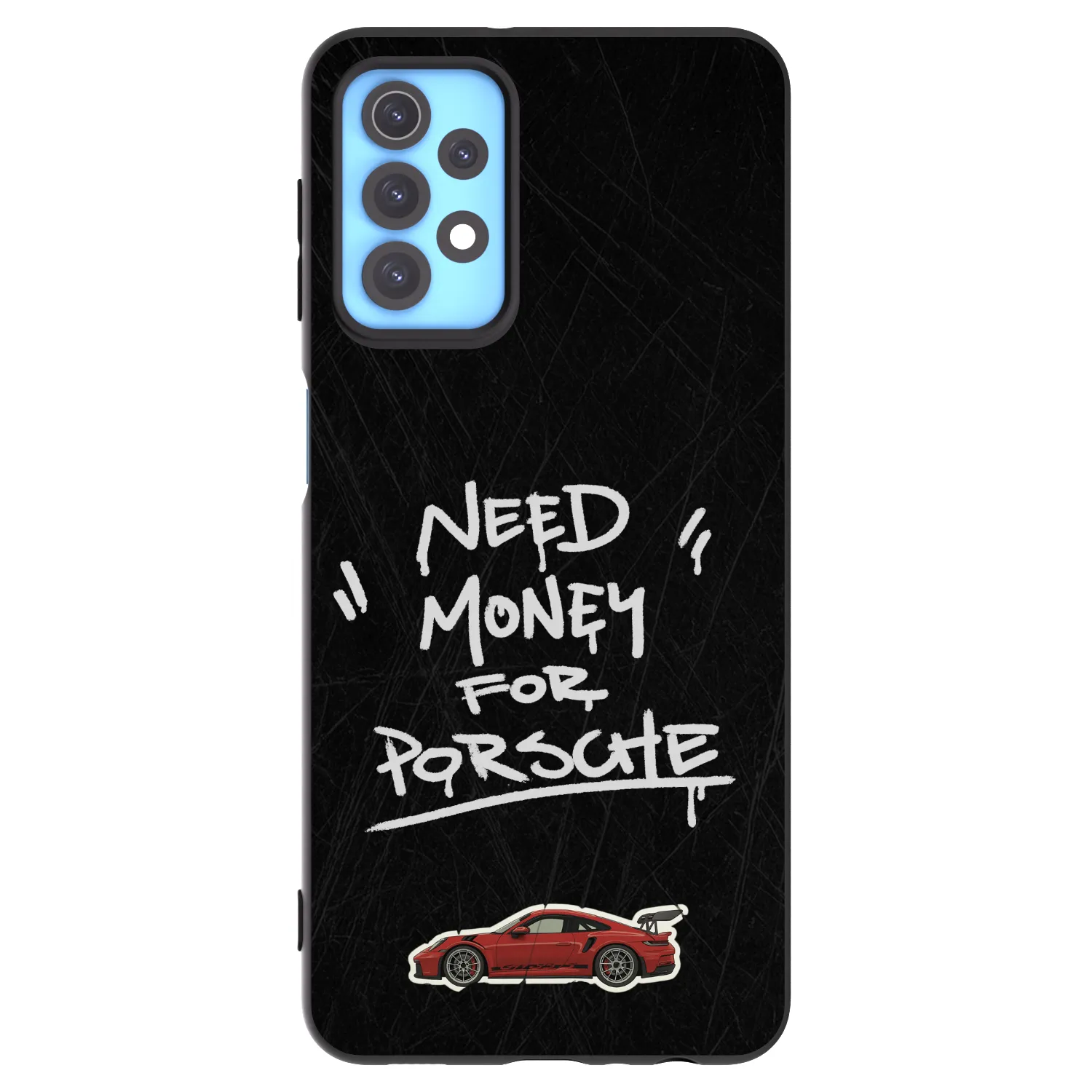 Picasee Μαύρη θήκη σιλικόνης για Samsung Galaxy A32 4G SM-A325F - Dark Racer