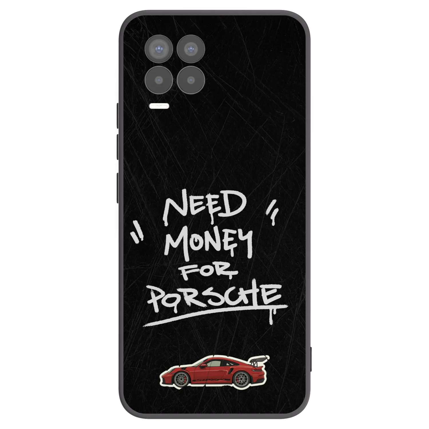 Picasee Μαύρη θήκη σιλικόνης για Realme 8 Pro - Dark Racer