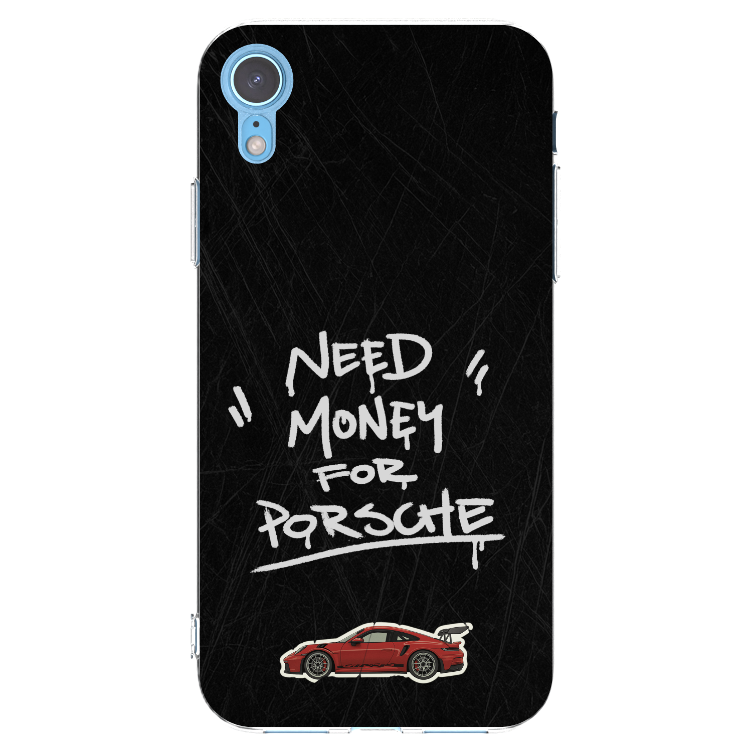 Picasee διαφανής θήκη σιλικόνης Apple iPhone XR - Dark Racer