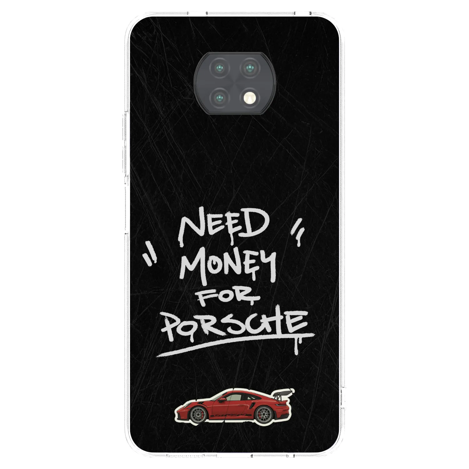 Picasee διαφανής θήκη σιλικόνης Xiaomi Redmi Note 9T - Dark Racer