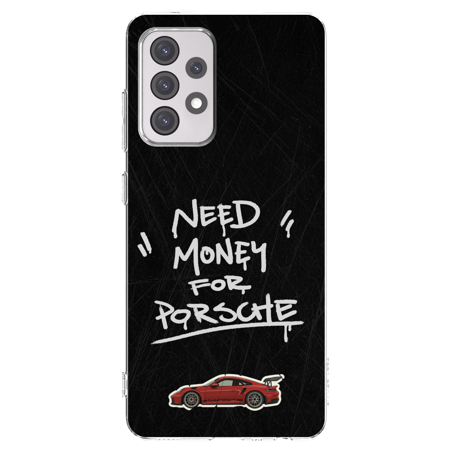 Picasee διαφανής θήκη σιλικόνης Samsung Galaxy A52s 5G A528B - Dark Racer