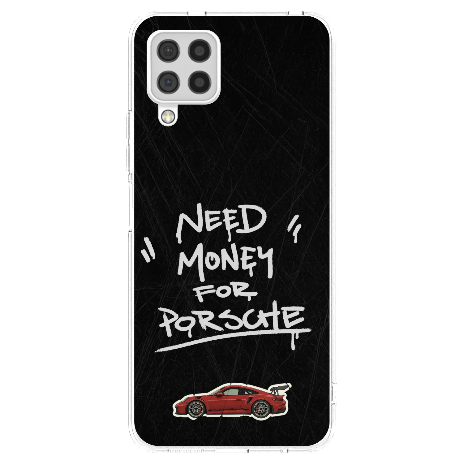 Picasee διαφανής θήκη σιλικόνης Samsung Galaxy A22 A225F 4G - Dark Racer
