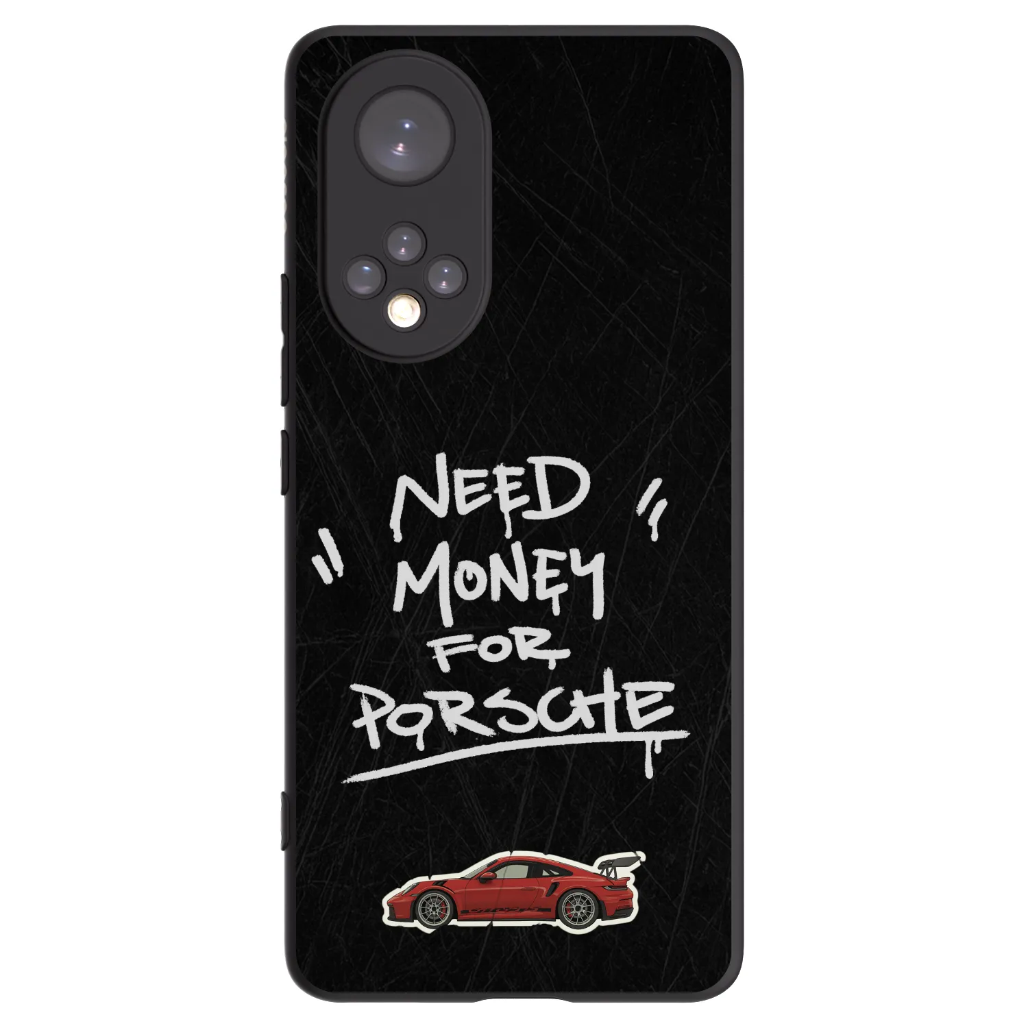 Picasee Μαύρη θήκη σιλικόνης για Honor 50 5G - Dark Racer