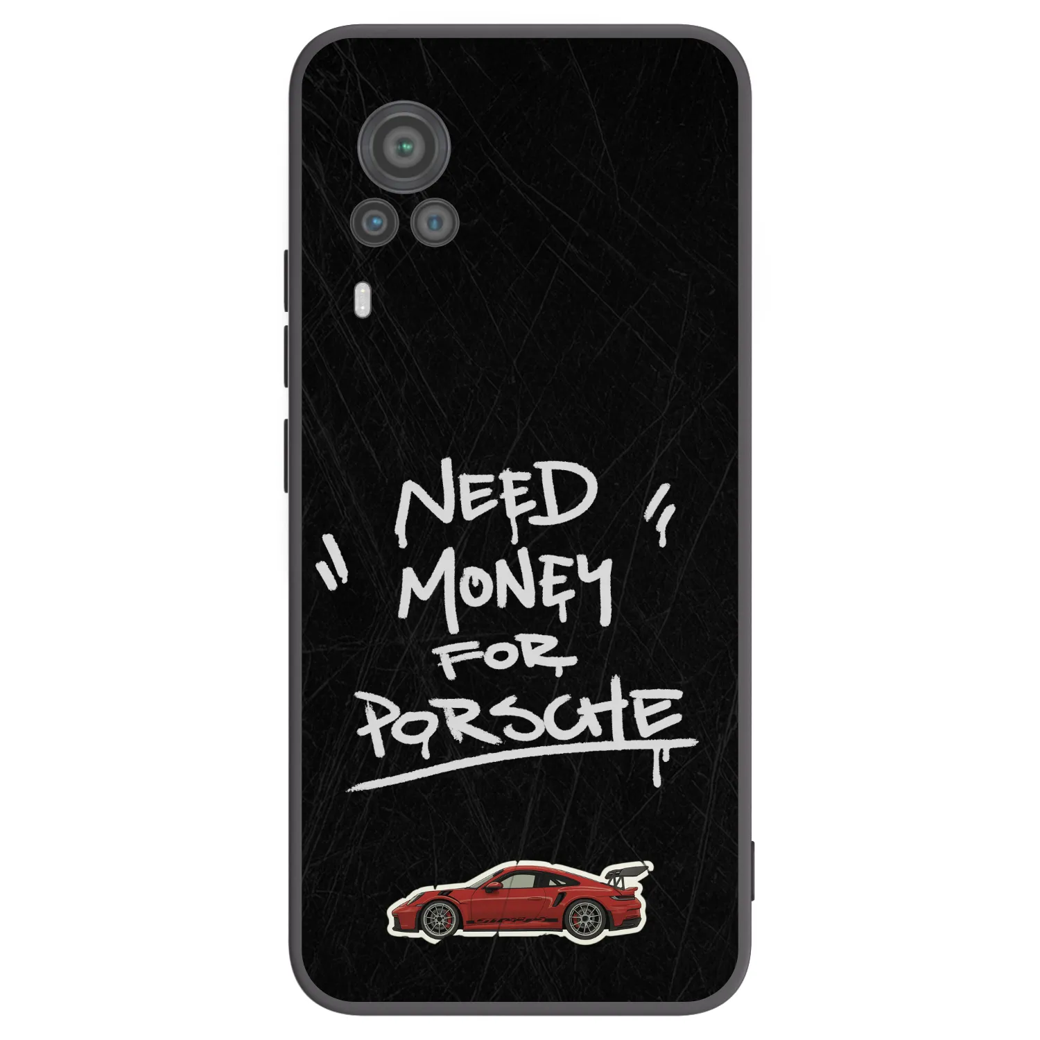 Picasee Μαύρη θήκη σιλικόνης για Vivo X60 Pro 5G - Dark Racer