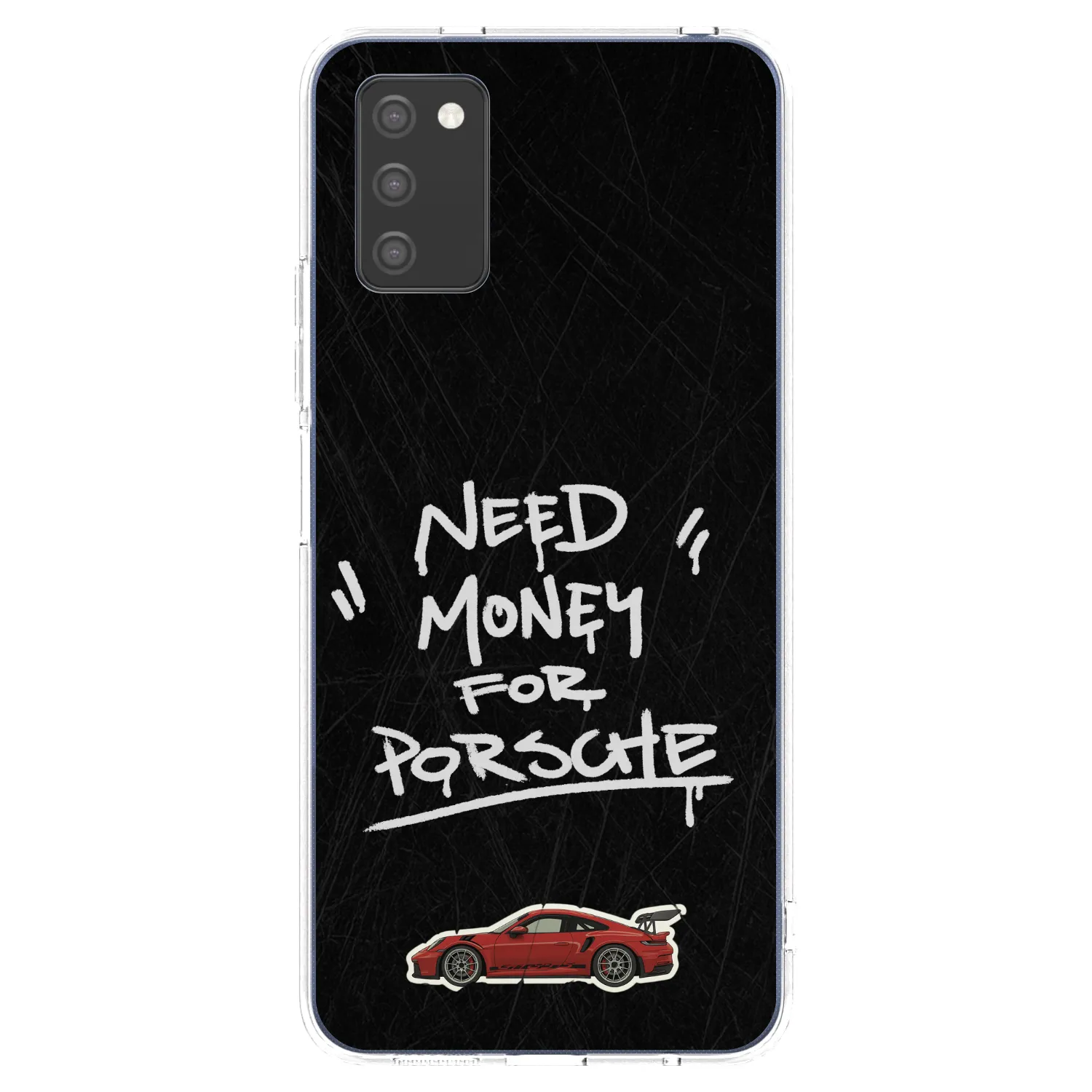 Picasee διαφανής θήκη σιλικόνης Samsung Galaxy A03s A037G - Dark Racer