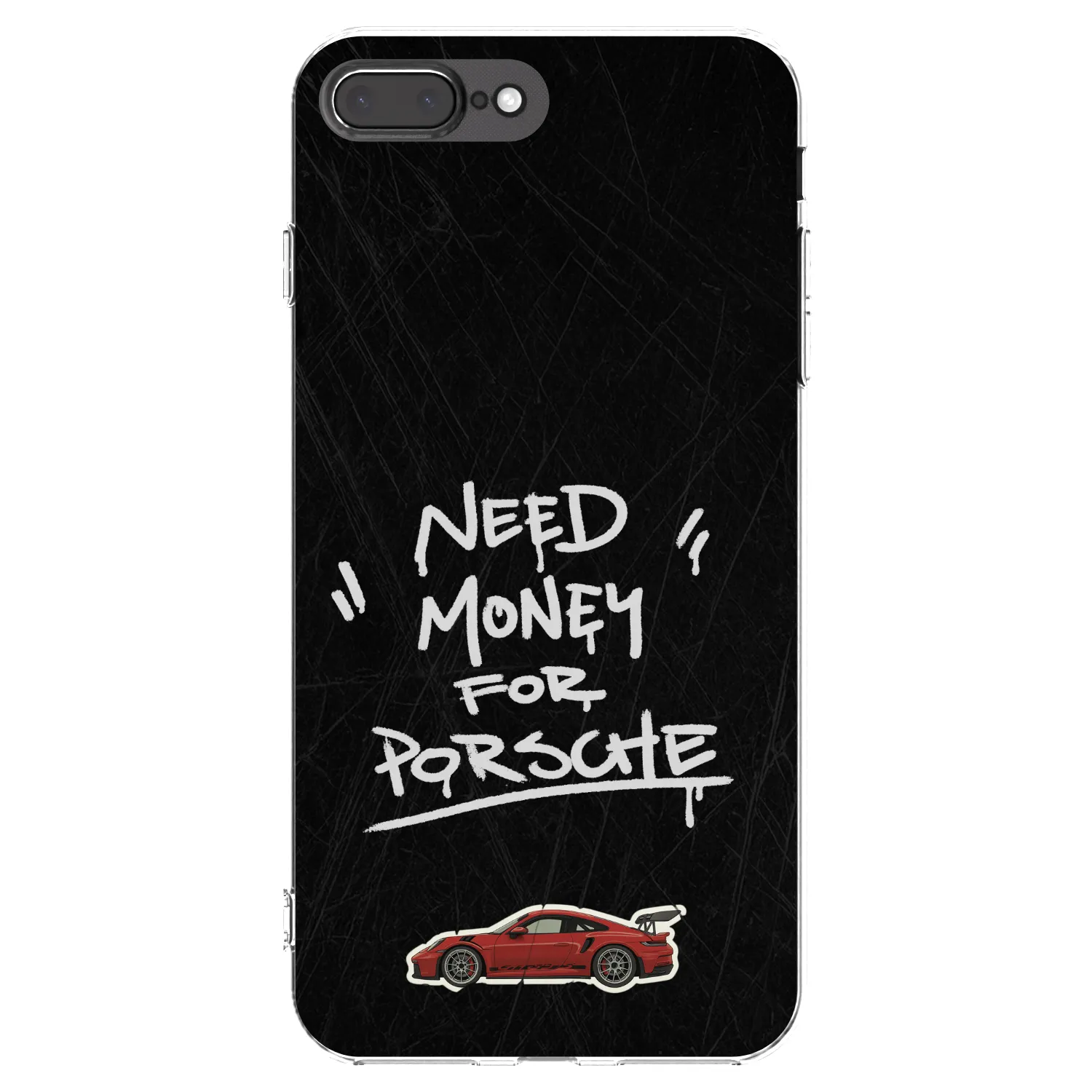 Picasee διαφανής θήκη σιλικόνης Apple iPhone 7 Plus - Dark Racer