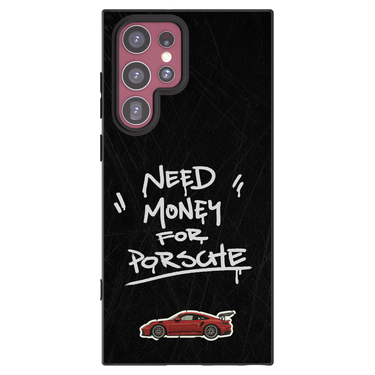 Picasee Μαύρη θήκη σιλικόνης για Samsung Galaxy S22 Ultra 5G - Dark Racer