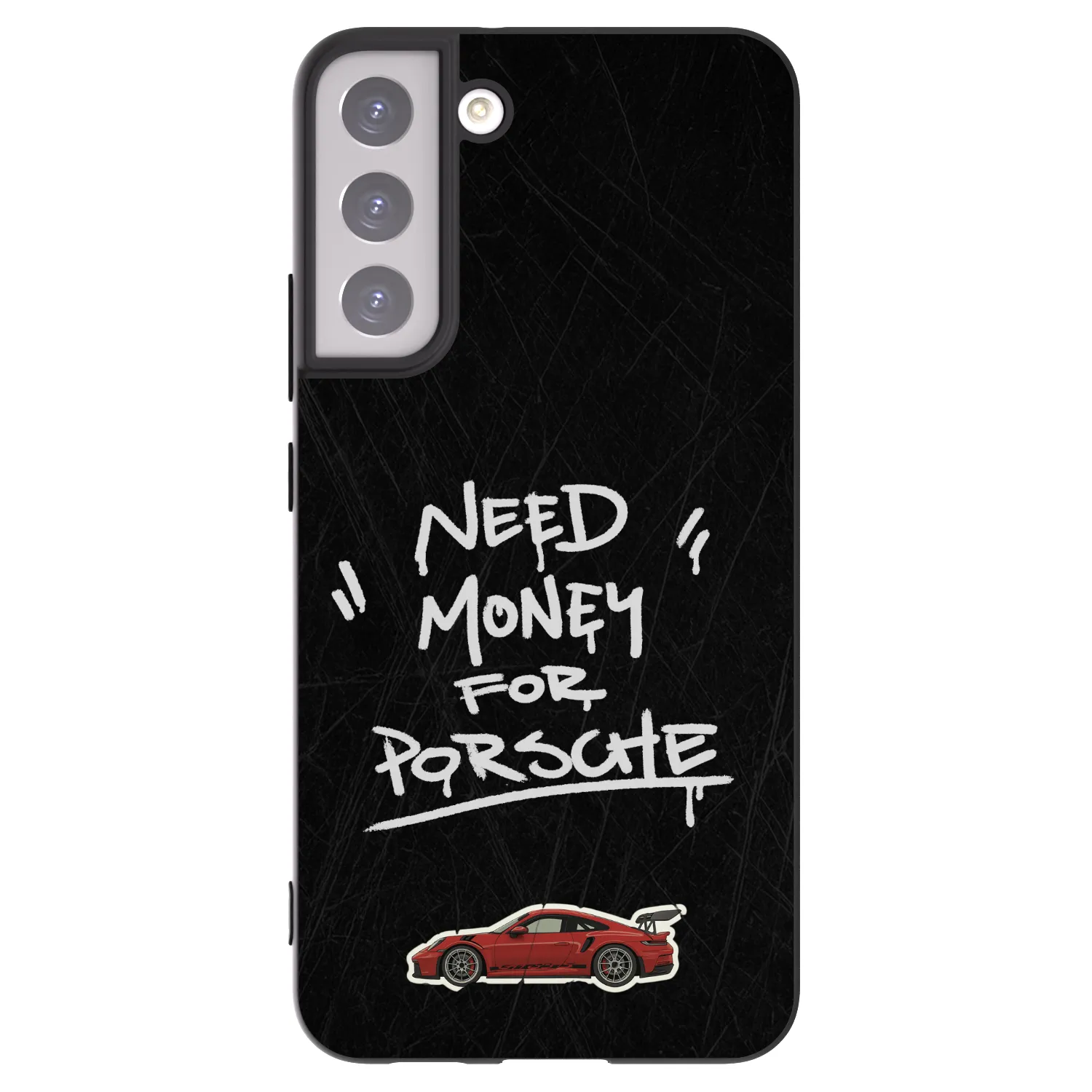 Picasee Μαύρη θήκη σιλικόνης για Samsung Galaxy S22+ 5G - Dark Racer