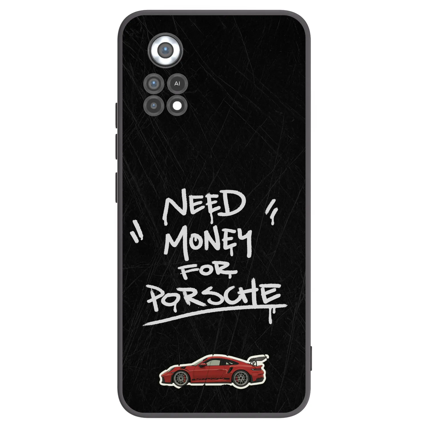 Picasee Μαύρη θήκη σιλικόνης για Xiaomi Poco X4 Pro 5G - Dark Racer