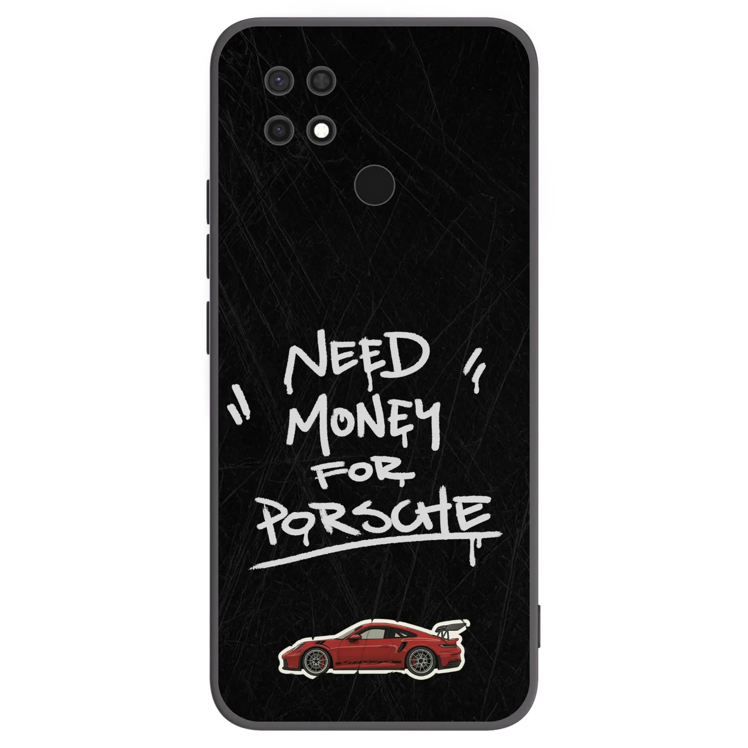 Picasee Μαύρη θήκη σιλικόνης για Xiaomi Redmi 10C - Dark Racer