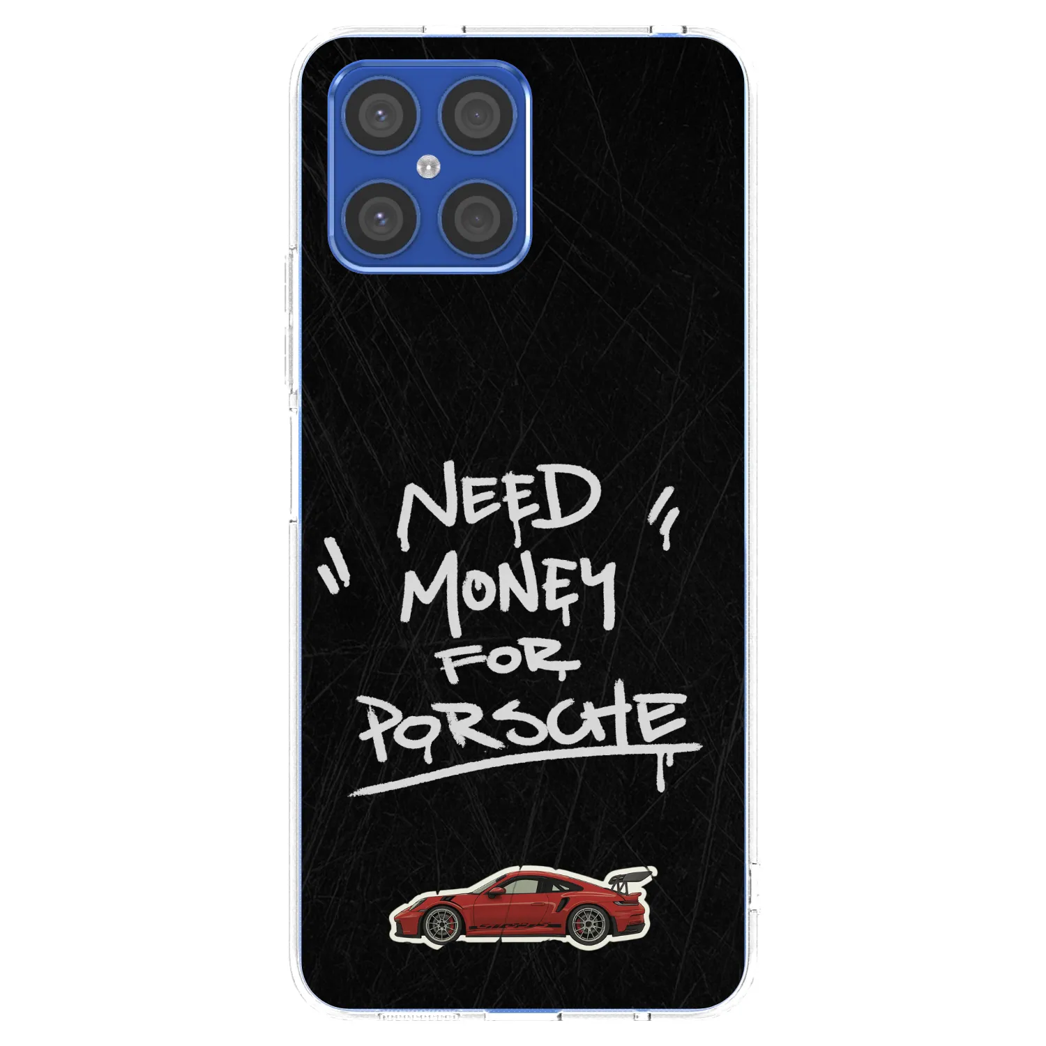 Picasee διαφανής θήκη σιλικόνης Honor X8 4G - Dark Racer