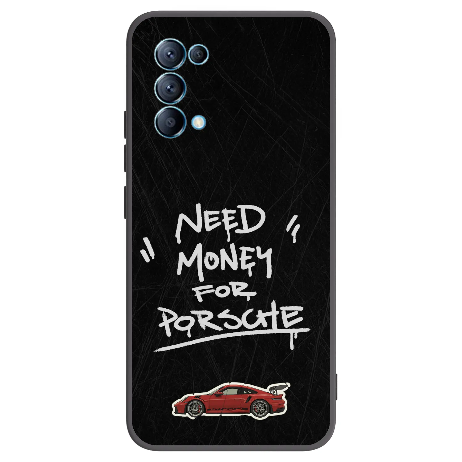 Picasee Μαύρη θήκη σιλικόνης για OPPO Reno 5 5G - Dark Racer