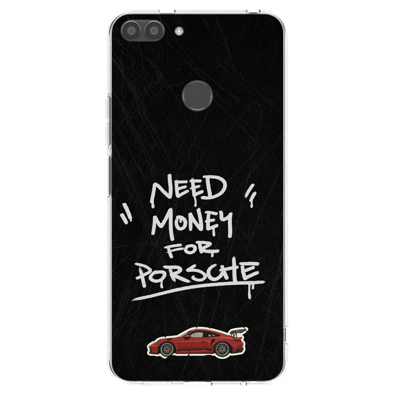 Picasee διαφανής θήκη σιλικόνης Huawei P Smart - Dark Racer
