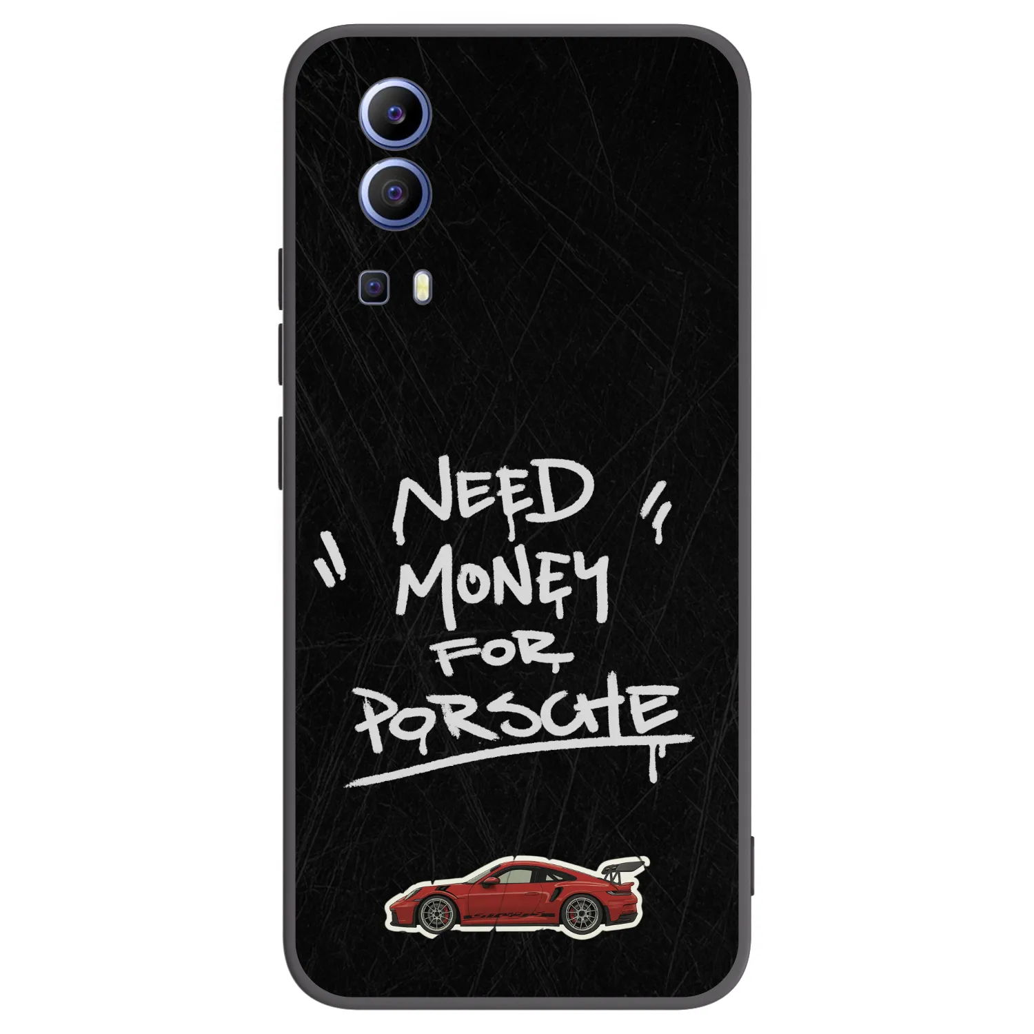 Picasee Μαύρη θήκη σιλικόνης για Vivo Y52 5G - Dark Racer