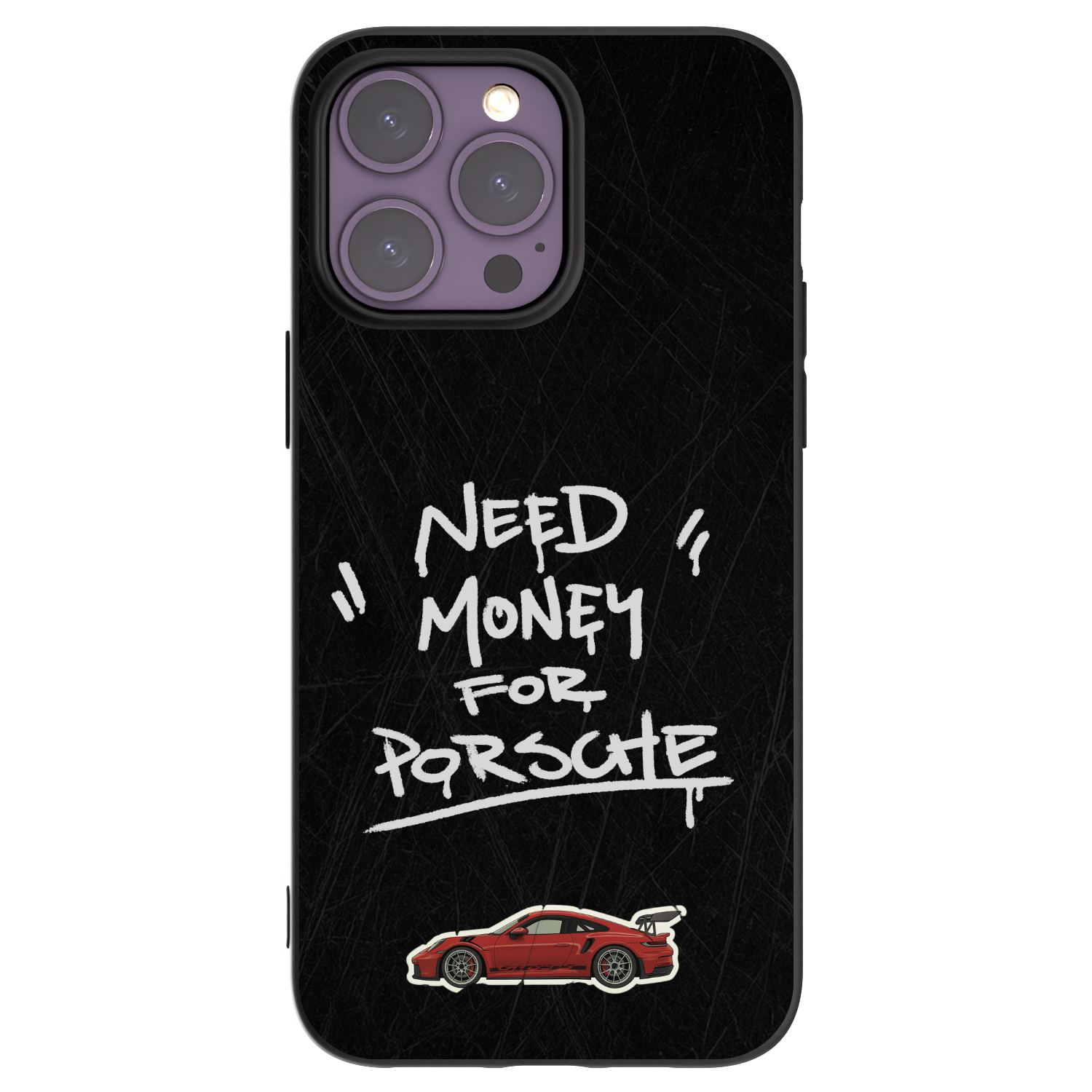 Picasee Μαύρη θήκη σιλικόνης για Apple iPhone 14 Pro Max - Dark Racer