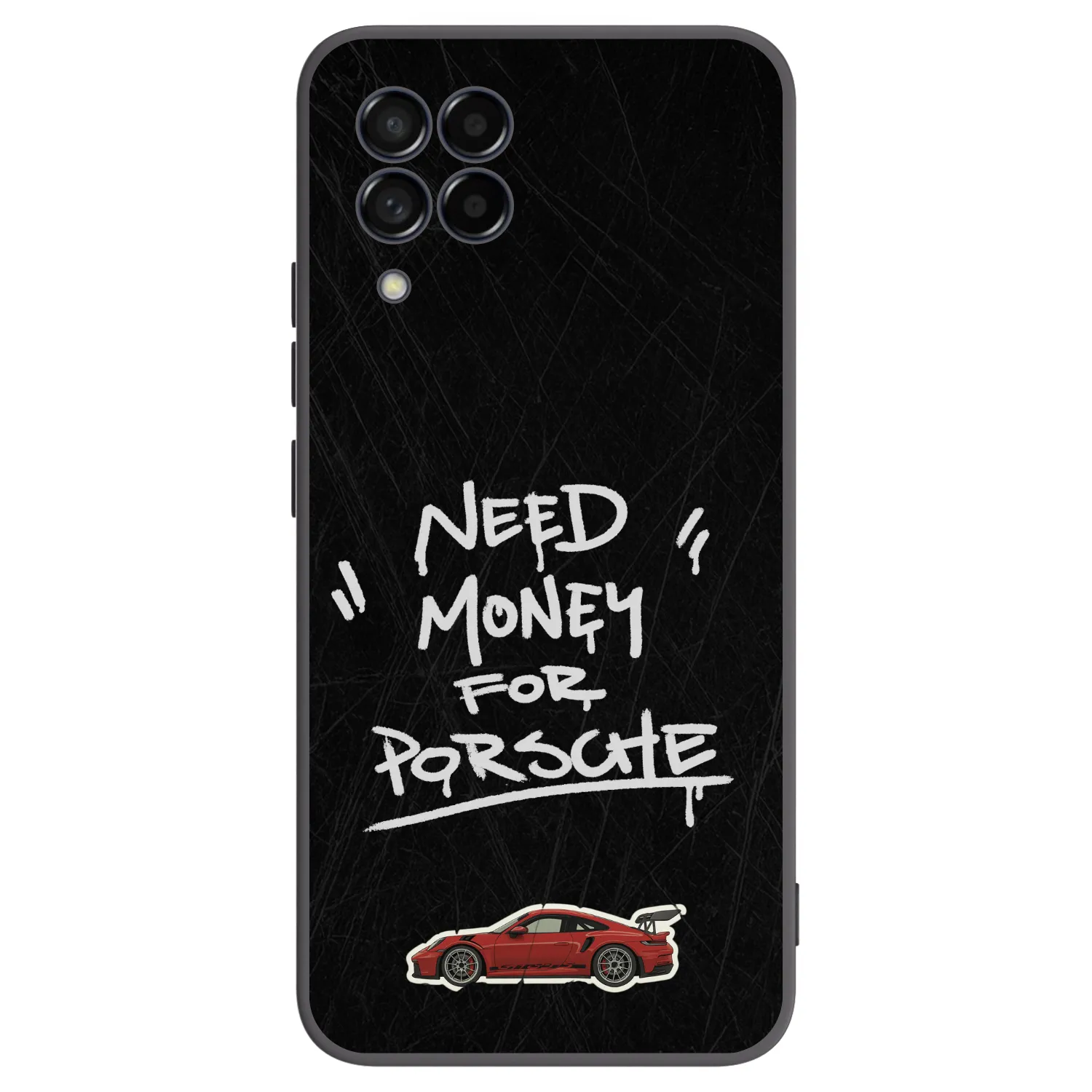 Picasee Μαύρη θήκη σιλικόνης για Samsung Galaxy M53 5G - Dark Racer