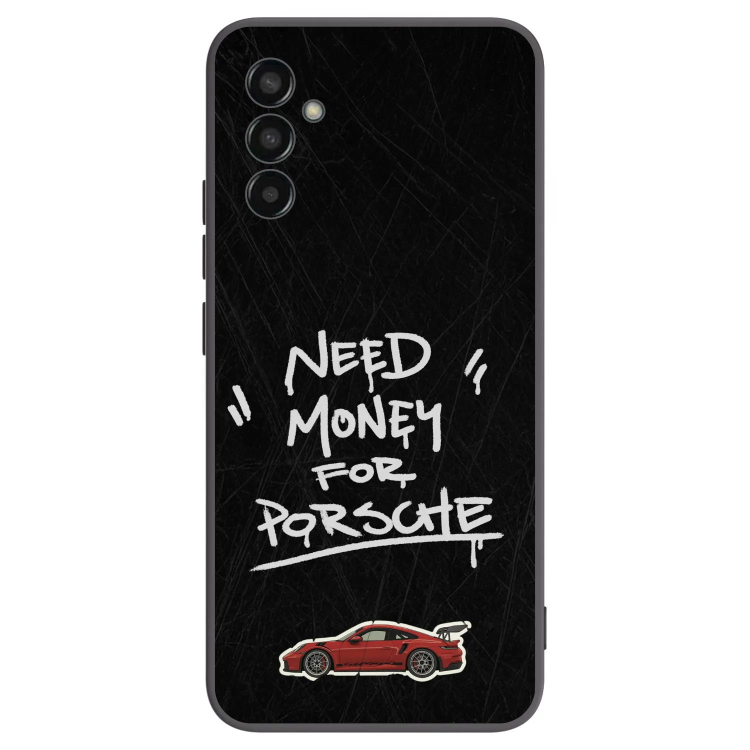 Picasee Μαύρη θήκη σιλικόνης για Samsung Galaxy M13 M135F - Dark Racer