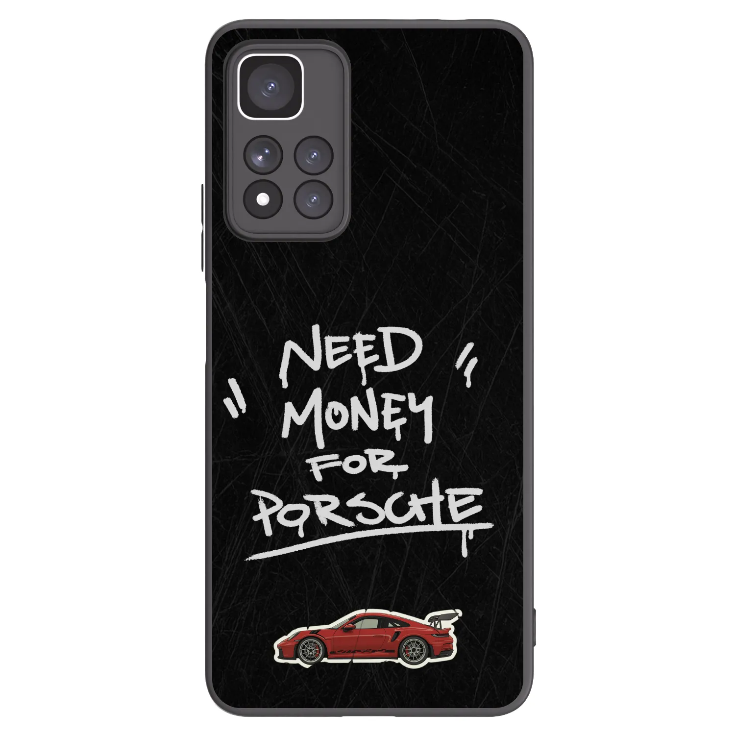 Picasee Μαύρη θήκη σιλικόνης για Xiaomi Redmi Note 11 Pro+ 5G - Dark Racer