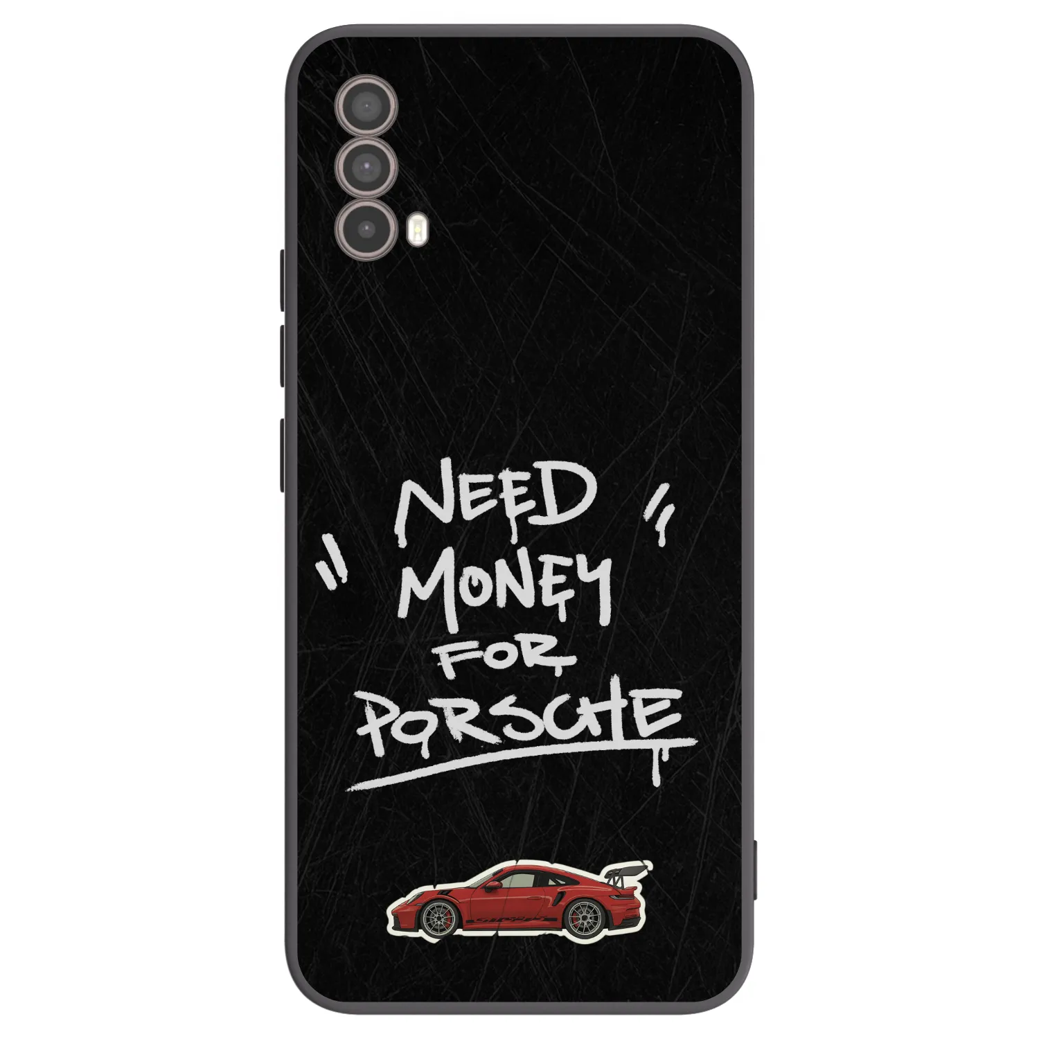 Picasee Μαύρη θήκη σιλικόνης για Motorola Moto E40 - Dark Racer