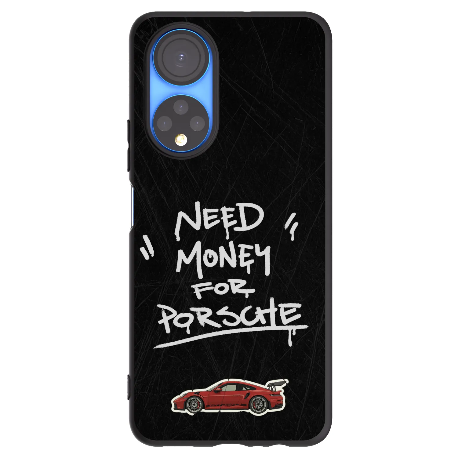 Picasee Μαύρη θήκη σιλικόνης για Honor X7 - Dark Racer