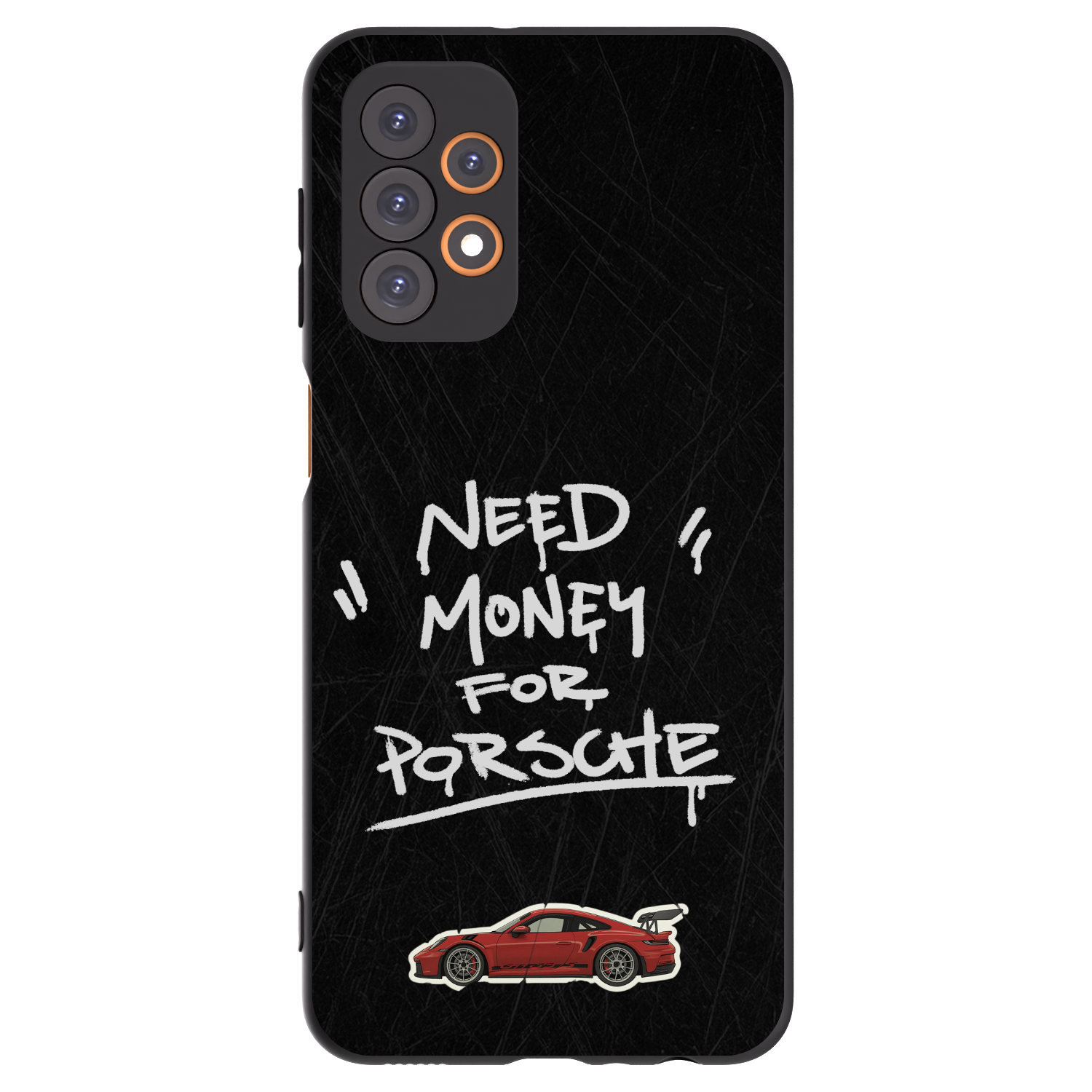 Picasee Μαύρη θήκη σιλικόνης για Samsung Galaxy A23 A235F 4G - Dark Racer